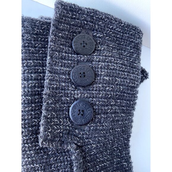 UGG Australia Cardy Classic Knit Tall Sweater Boots Gray Sparkle Sz US 7 Women's - Picture 6 of 11